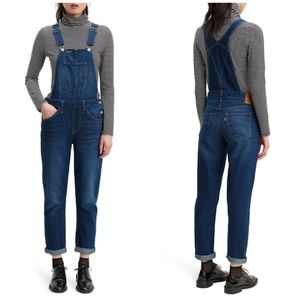 Levi's Big Mouth Denim Jean Overalls Dark Jumpsuit